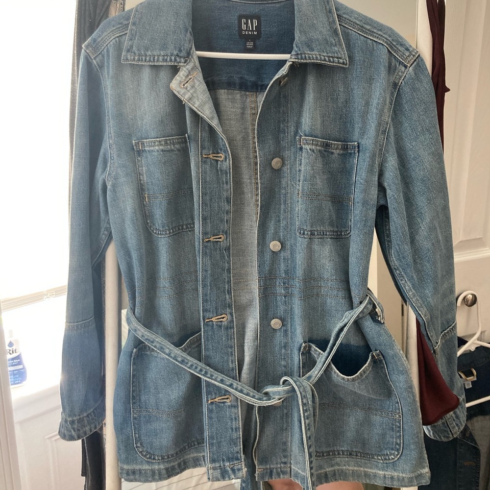Gap Demin Jacket with Waist Tie